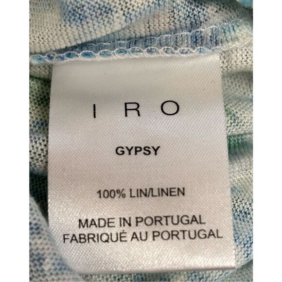 IRO Gypsy Tee 100% Linen in Bleu Clair NWT Size 1/Small - Picture 10 of 10